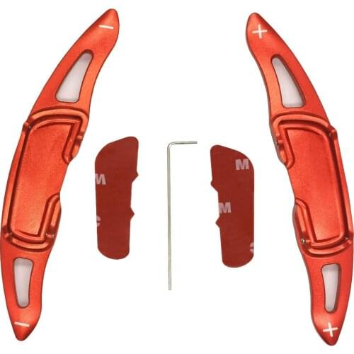 Aluminum Alloy Steering Wheel Shift Paddle for Mazda 3 6 CX-3 CX-5 CX-9 MX-5 (Red) DSG