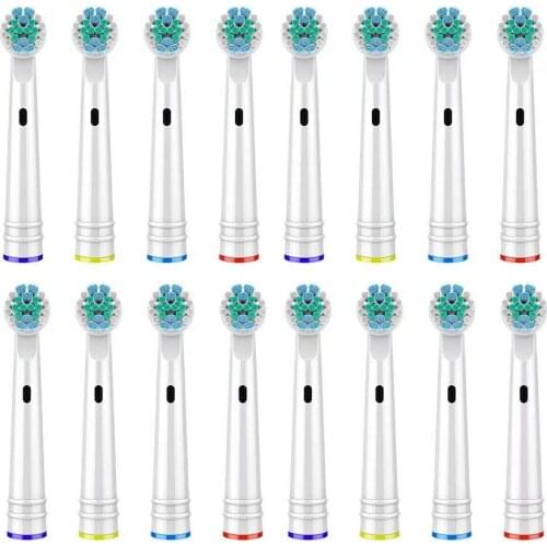16xReplacement Brush Heads For Oral-B Electric Toothbrush Fit Advance Power/Pro Health/Triumph/3D Excel/Vitality Precision Clean