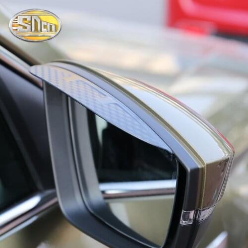 SNCN Inflexible Acrylic Rearview Mirror Rain Gear Shield Rear View Mirror Anti Rain Cover For Ford Kuga Escape 2013 - 2016 2017