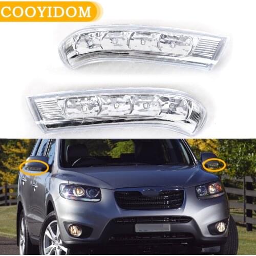 COOYIDOM LED Repeater Rearview Mirror Turn Signal Light For Hyundai Santa Fe 2010 2011 2012 Veracruz IX55 2007-2012