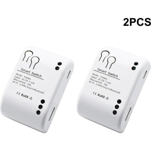 Tuya DC 5V 7-32V Smart Light Switch Module Work with Alexa Google Home for Voice Control Smart Life/Tuya Wireless Remote Control