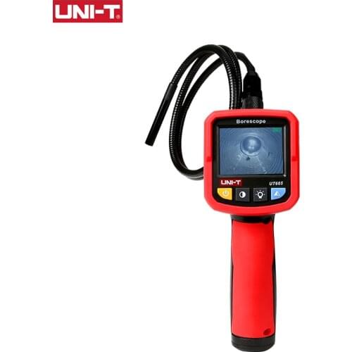 UNI-T UT665 Industrial Snake Borescope Professional Handheld IP67 Waterproof Vedio Inspection Camera 2.4 Inch Endoscope
