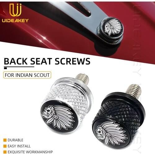 For Indian Scout Sixty Roadmaster Chieftain Chief Blackhawk Dark Horse Motorcycle Quick Seat Release Bolt Screw Back seat screws
