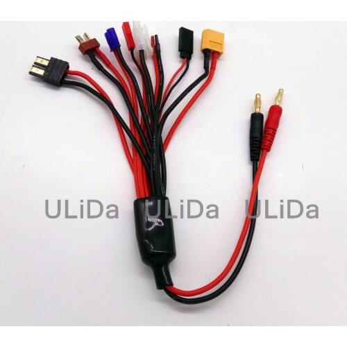 B6 Multi Charging Cable Banana Plug to JST TRX XT60 EC3 T Male Female Connector