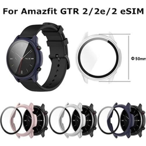 For Huami Amazfit GTR 2 2e Protective Watch Case Glass Full Screen Protector Cover Shell For Amazfit GTR2 2e GTR 2 ESIM Case