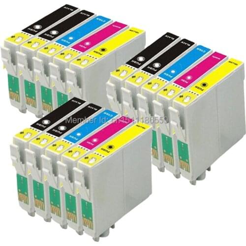 15 Pack Ink cartridges for Compatible EPSON T1295 WorkForce WF-7015 WF-7515 WF-7525 Printer