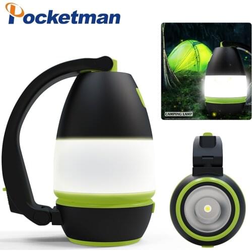 3In1 Emergency Light Portable LED Camping Lantern USB Rechargeable Flashlight Lantern for Hurricane Emergency, Hiking, Fishing