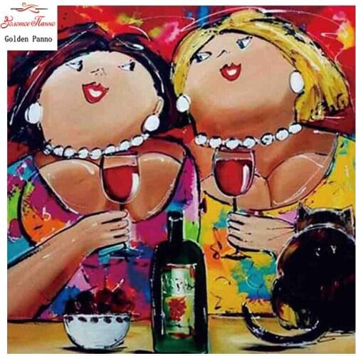 Diamond Painting Full Square 5D Diy Daimond Embroidery Diamant Mosaic Sale Displasy Broderie Diamant Sexy Fat lady Woman 02