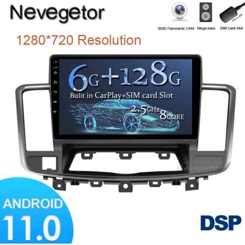For Nissan Teana J32 2008-2013 years Car Radio Multimedia Video Player Navigation GPS Android 10.0 DSP dashboard
