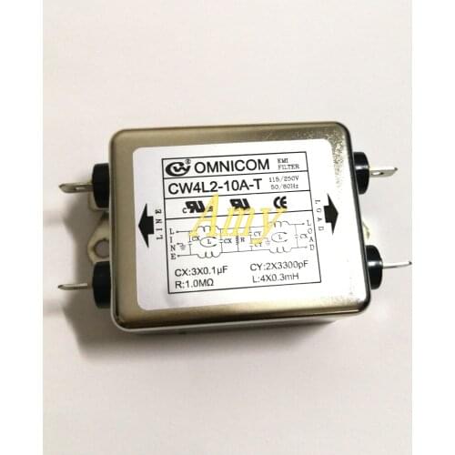 Power filter 220V10A power supply purifier dual filter CW4L2-10A-T
