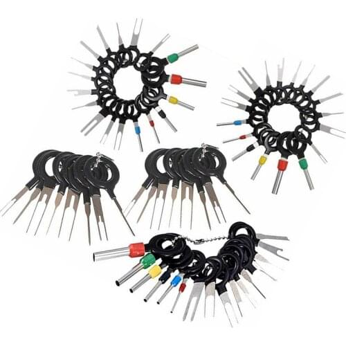 70Pcs/Set Pin Ejector Kit Car Wiring Terminal Crimp Pin Connector Extractor Puller Terminal Ejector Plug Repairing Hand Tools