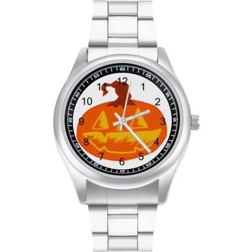 Pumpkin Quartz Watch Neat Girl Wrist Watch Photo Steel Outdoor Hit Sales Wristwatch