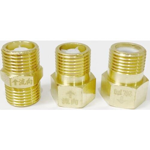 1/2" BSP Female Male Thread Brass One Way Non Return Check Valve Water Heater Toilet Pipe Fitting