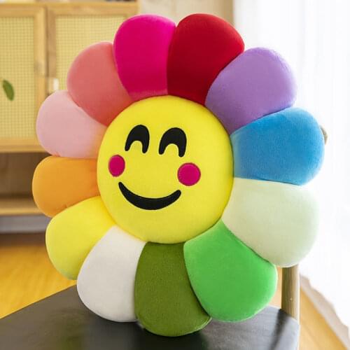 Cute Cartoon Seat Cushion Student Soft Short Plush Chair Cushion Lovely Pressure Relief Toys Floor Pillow for Living Room