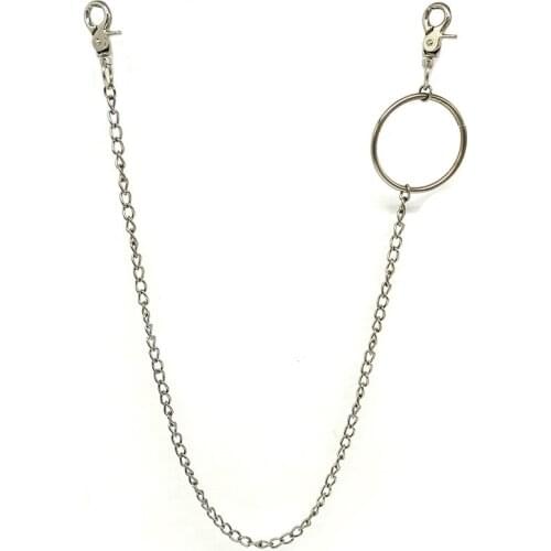 Trendy Punk Style Unisex Biker Link Keychain Jean Wallet Chain Waist Keychains Hook Trousers Pant Belt Fashion Key Chain