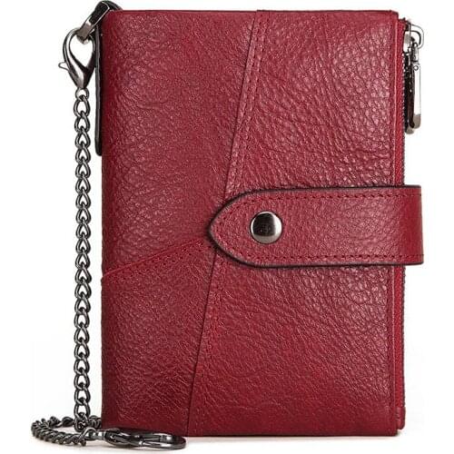 Fashion Women Wallet Female Genuine Leather Coin Purse And Small Walet Portomonee Lady Money Zipper Perse Card Holder Perse