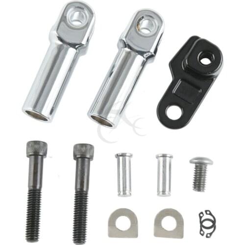 Motorcycle 2 7/8" Passenger Foot Peg Mount Kit For Harley Softail 2008-2017 Slim S FLS FLSS Cross Bones FLSTSB