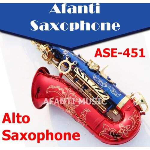 Afanti Music Bb tone / Brass body / Glod finish Alto Saxophone (ASE-451)