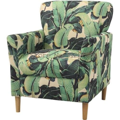 Single sofa art Nordic living room sofa American tiger chair retro sofa computer chair coffee shop sofa chair