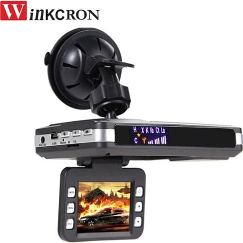 2 In 1 Multi-Function (English & Russian )Voice VRG-2 Car Radar Detector/ DVR Camera Recorder HD 720P 120 Degree View Angle