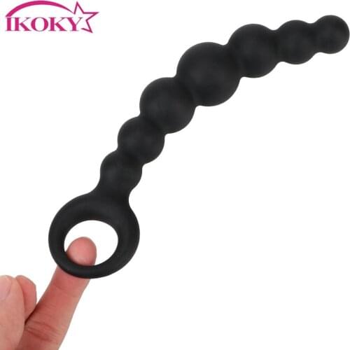 7 Butt Beads Sex Toys for Women Prostate Massage Soft Silicone Anal Plug Sex Shop Female Vagina Masturbator