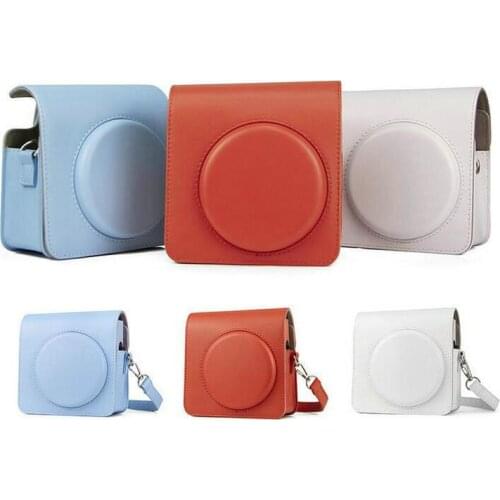 Camera Bag Camera Case PU Protector Cover Case with Shoulder Strap For Fujifilm Instax SQ1