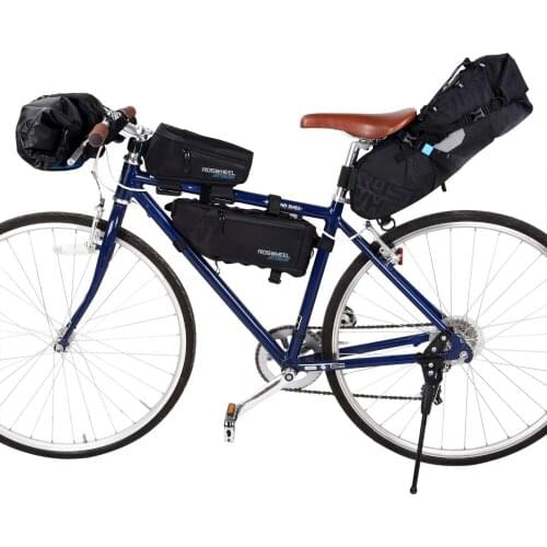 Bicycle Front Tube Bag Bike Handlebar Bag Pack Bike Baskets Cycle Cycling Storag Front Frame Pannier Accessories