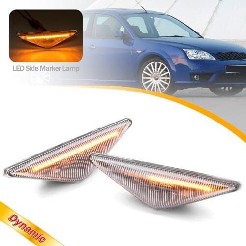 LED Dynamic Side Marker Lights Flow Lateral Signal Lamps For Ford Focus MK1 MK1.5 1998-2004 Ford Mondeo Mk3 Mk III B5Y 2000-2007
