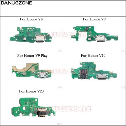 USB Charging Port Dock Plug Socket Jack Connector Charge Board Flex Cable For Huawei Honor V20 V10 V8 V9 Play