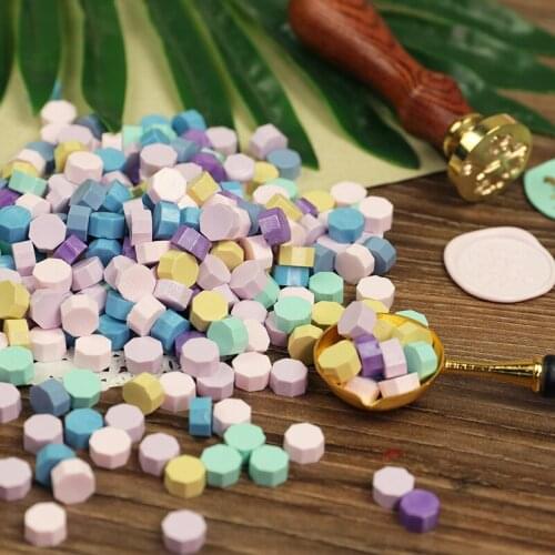 Fire lacquer wax particles 500 g octagonal color fire color seal wax particles lacquer sealing wax