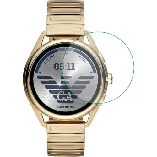 Tempered Glass Clear Protective Film Guard For Emporio Armani Smartwatch 3 2019 Watch LCD Screen Protector Cover Protection