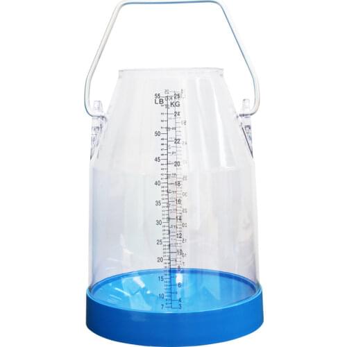 25Liter Transparent Milking Bucket Usd on Cow Milking Machine
