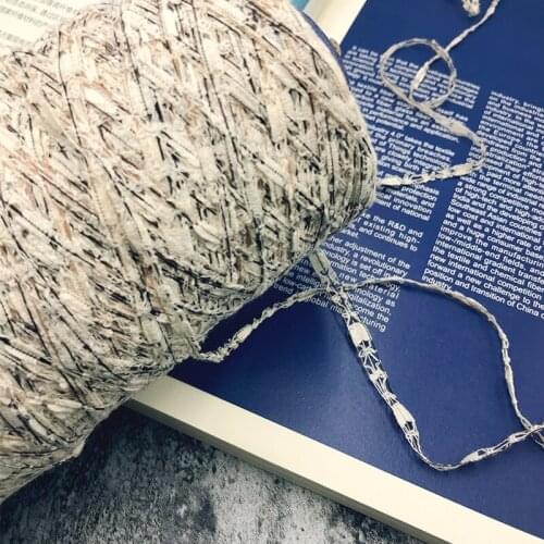 250g Simple Elegant Characteristic Ribbon Yarn Hand-Mixed Yarn Matching Summer Crochet Thread