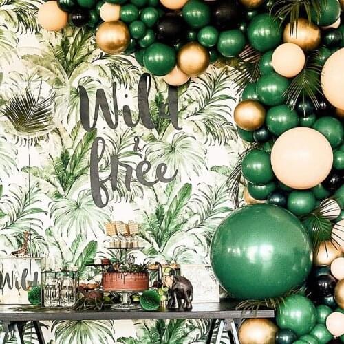 30pcs 5/10/12 inch Dark green balloon round latex balloons birthday party decorations adult helium balls wedding supplies