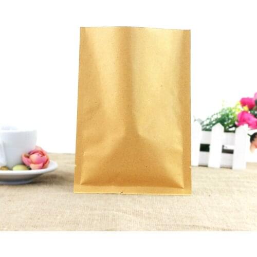 9X13 CM Kraft paper bag Aluminized Food packaging bag Tea bag Vacuum bag 100pcx