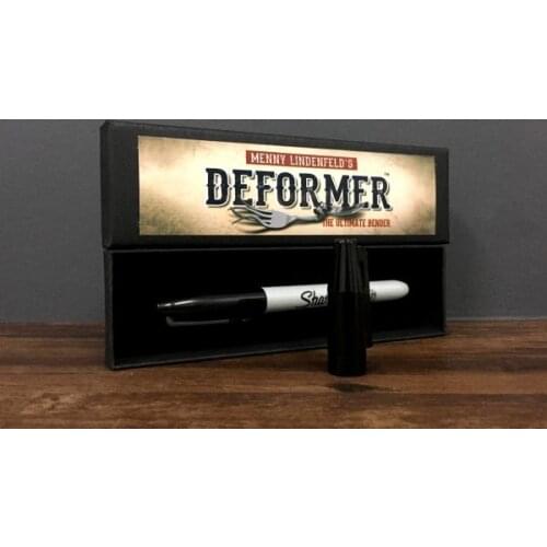 Deformer by Menny Lindenfeld (Gimmick pen+Teaching) Mentalism Magic Tricks Comedy Coin Bending Illusions Magic Props