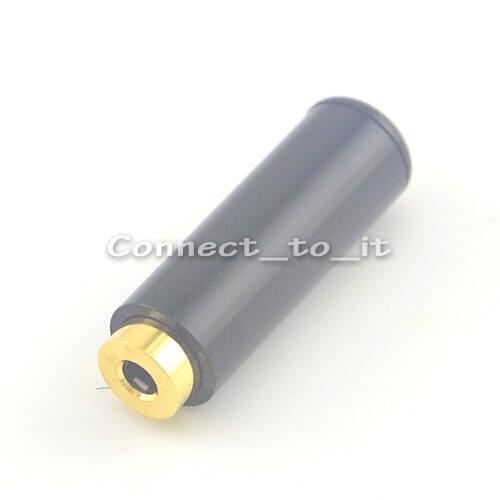 DIY Black Audio Connector For 4mm Cable 2.5mm 4 pole Female Speaker cable Connector Adapter