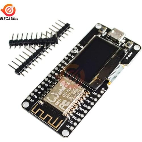 For Wemos NodeMCU ESP8266 ESP-12F 0.96 inch OLED Display WIFI Module Wireless CP2102 Development Board Micro USB Entrance