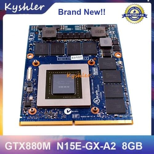 Brand New GTX880M GTX 880M N15E-GX-A2 8G Graphics Video VGA Card For DELL M17X R4 R5 M18X R2 R3 Laptop Working Perfectly