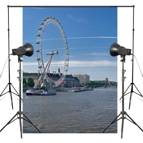 150x220cm Thames Panorama Photo Background London Eye Backdrop European Photography Studio Background