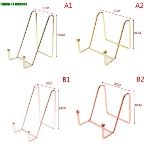 Art Display Stand Easel Exquisite Bookshelf Dish Rack Plate Bowl Picture Frame Photo Book Pedestal Holder Home Decoration 1pc