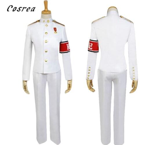 Game DanganRonpa Costumes Mens Kiyotaka Ishimaru Cosplay Uniforms Full Sets Boys Halloween Dangan-Ronpa Black Short Wigs
