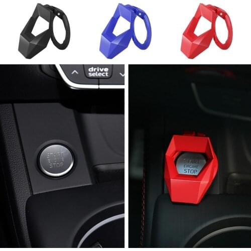 Engine Start Stop Button Cover Universal Car Motor Switch Covers Decorative Auto Accessories Push Button Sticky Cover Car Interi
