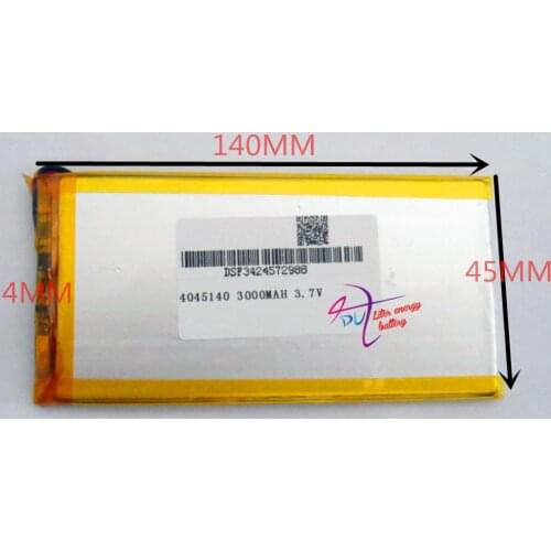 Best battery brand 4045140 3.7 V tablet battery tablet MID panel 3000 mah
