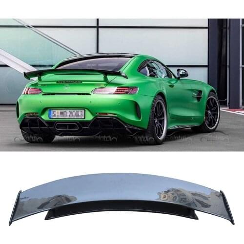 Real Carbon Fiber Rear Trunk Spoiler Wing Boot For Mercedes Benz C190 AMG GTS GTR