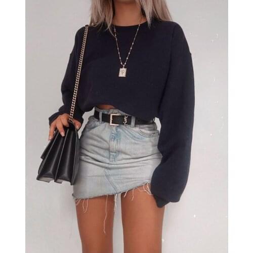 New autumn spring outfit Women blouse fashion casual solid color elegant female loose short tops pullover shirts ladies clothes