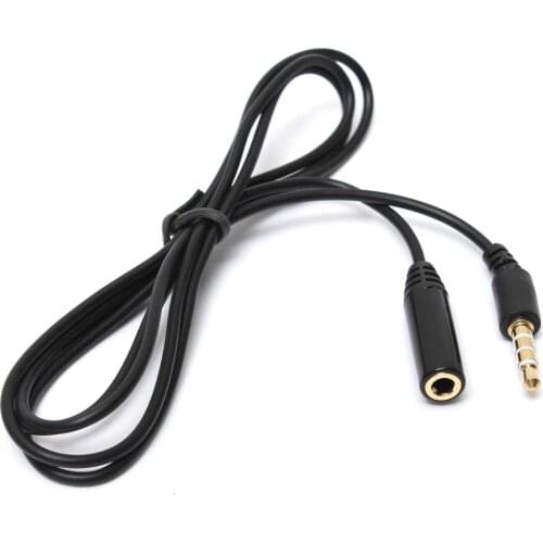 New Audio Cable 4 Pole 3 Ring TRRS 3.5mm Male To TRRS Female Jack AV Extension Cable Audio Video Connector
