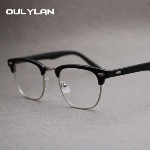 Oulylan Computer Eyeglasses Men Blue Light Blocking Glasses Women Classic Clear Optical Spectacles Myopia Frame Eyewear