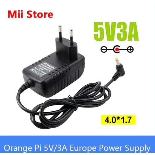 Orange Pi 5V/3A Europe Power Adapter for AC power into DC for Orange Pi, New mini pc Power 2021