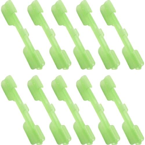 10pcs/pack Night Light Stick Fishing Clip Snap Tackle Accessory Portable Fluorescent Top Durable Chemical Practical Rod Tip Lure